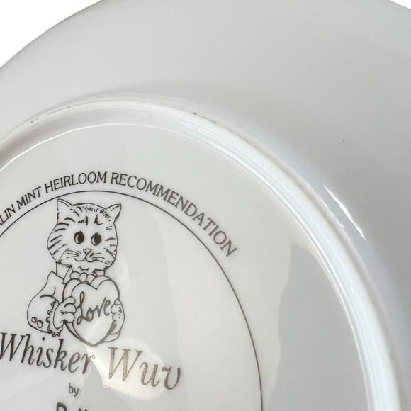 Franklin Mint Heirloom Bill Bell Whisker Wuv Collector Plate - Picture 10 of 10